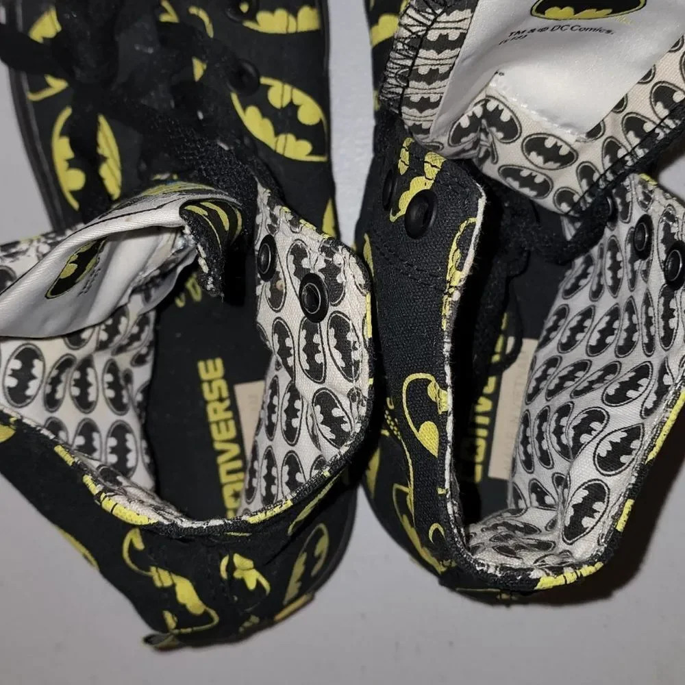 Converse All Star DC Batman Hi Top Sneakers Mens 8 Womens‎ 10 - Picture 5 of 8